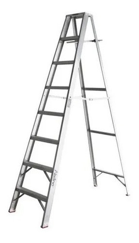 Imagen 1 de 3 de Escalera Tijera Aluminio Doble Ascenso 2,43m 8 Tramos Aladin