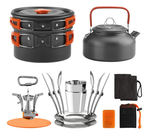 Set De Utensilios De Cocina Para Senderismo Al Aire Libre, H