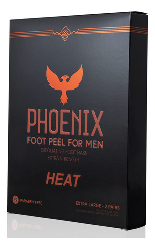 Paquete De 2 Phoenix Foot Peel Para Hombre, Extra Grande, Ex