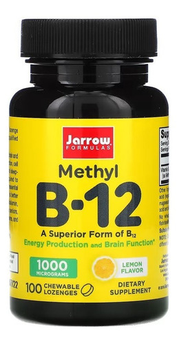 Methyl B-12 Jarrow 1000mcg Vegano Metilcobalamina 100 Caps