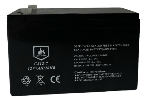 Bateria 12v 7ah Recargable Ups, Central Contra Incendio