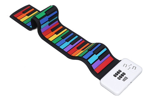 Piano Eletrônico De Rolo Manual De 49 Teclas Em Silicone Esp