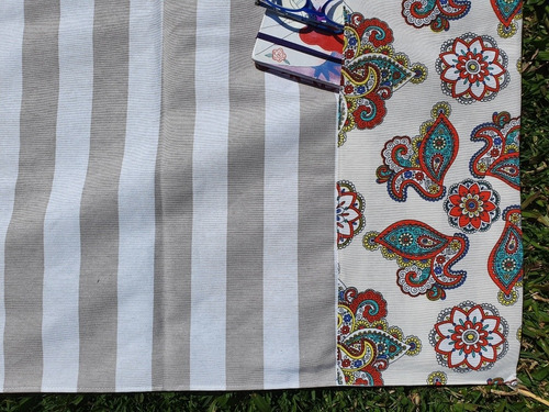 Imagen 4 de 4 de Lona Playera Exterior C/bolsillo Oculto 4 Presillas 1.75mt