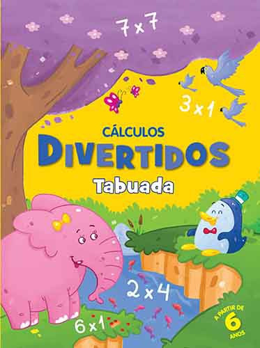 Tabuada, de Ciranda Cultural. Cálculos divertidos Editorial Ciranda Cultural Editora E Distribuidora Ltda. em português, 2016