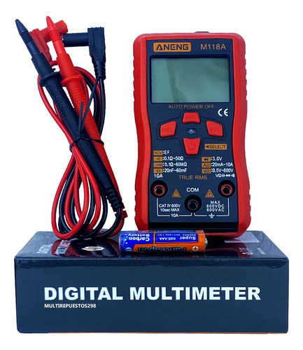 Multimetro Tester Capacimetro Mini Digital Nvc Automático