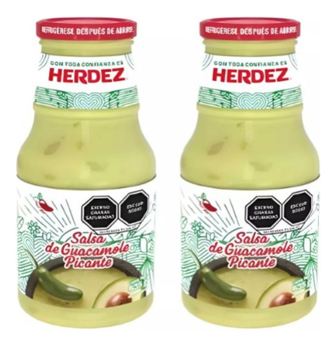 Salsa Herdez De Guacamole Picante Cont. 635 Gr (pack 2)