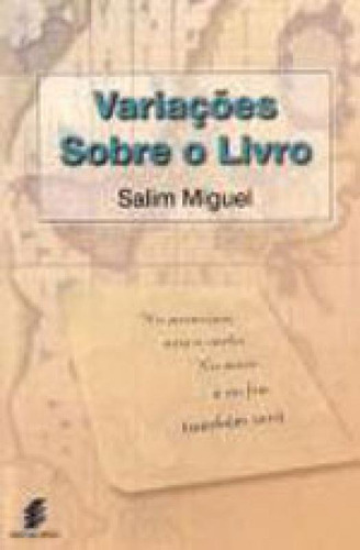 Variações Sobre O Livro, De Miguel, Salim. Editora Edufscar - Universidade Federal De São Carlos, Capa Mole Em Português