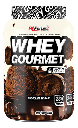 Whey Protein Gourmet 900g - Fn Forbis - Proteina Sabor Chocolate trufado