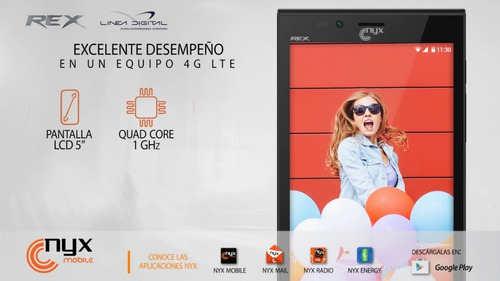 Rom Firmware Nyx Rex, Original Telcel. Chip Mt6735m. (Usado)