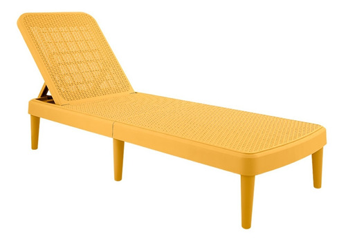 Camastro Plegable Tipo Rattan, Protección Uv, Ajustable