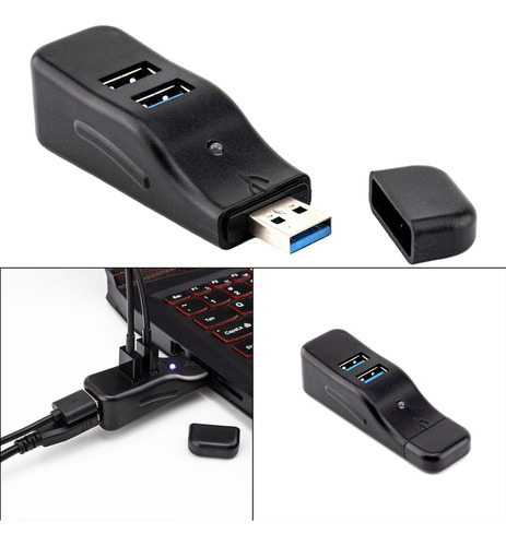 Extensión De Divisor Múltiple Alto De Concentrador Usb De