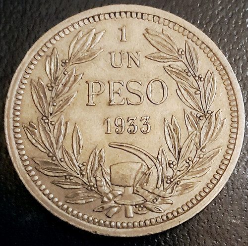 1 Un Peso 1933 Chile 