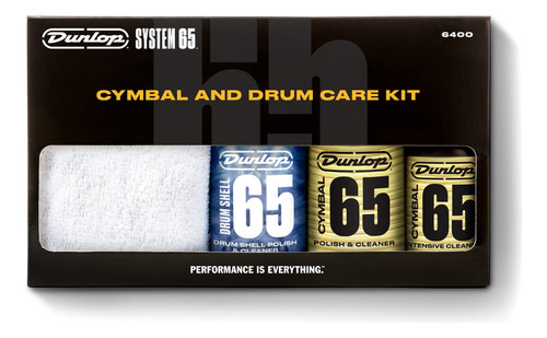 Kit De Limpieza Dunlop 6400 Formula 65  Platillos Y Batería