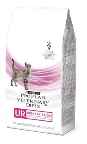 Alimento Pro Plan Veterinary Diets Urinary ST/OX para gato adulto todos los tamaños sabor mix en bolsa de 2.72kg