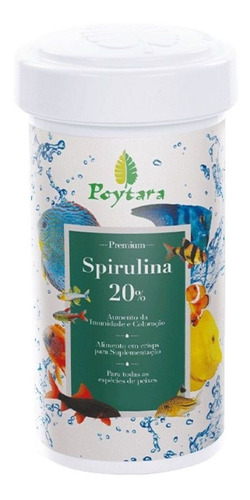 Ração Poytara Para Peixes Tropicais Spirulina 40g