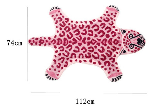 Tapete Macio Antiderrapante Com Estampa De Leopardo Para O C