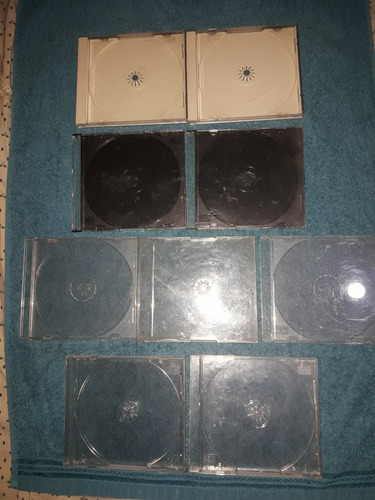 Cajas Para Cd Dvd X 10 Slim Transparentes Tambien (Usado)
