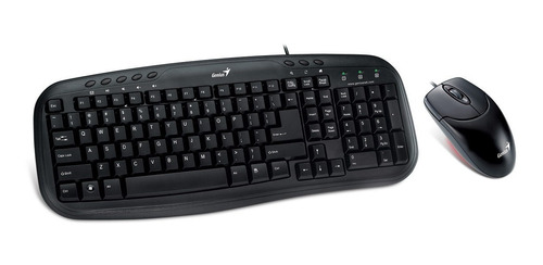 Teclado + Mouse Genius Km-200 Usb Blk Pc