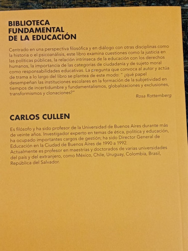 Imagen 2 de 6 de Perfiles Etico Politicos De La Educacion * Carlos Cullen *