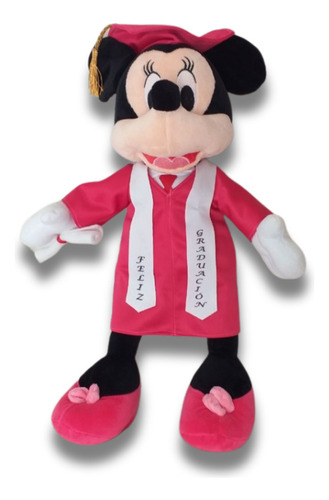 Peluche Minnie Mickey Graduación 50 Cm