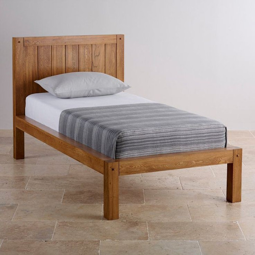 Cama Individual De Madera De Roble  . Cod.630 