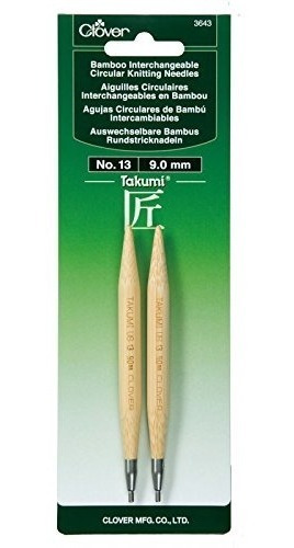 Aguja Circular Intercambiable Clover Takumi Bamboo  - 13