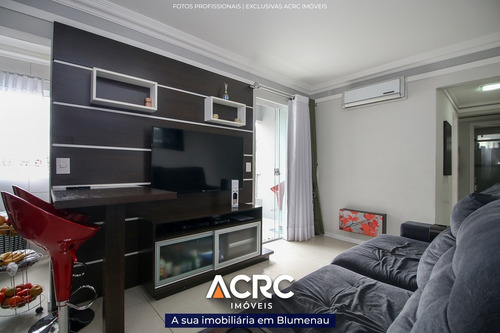 Imagem 2 de 10 de Acrc Imóveis - Apartamento Mobiliado Com Sacada E Aquecimento A Gás Para Venda No Bairro Água Verde - Ap04478 - 69509389