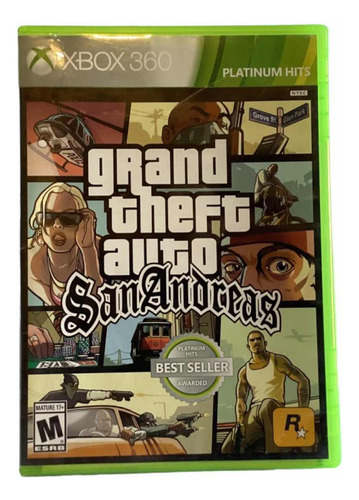 Gta San Andreas Xbox 360 Platinum Hits (con Mapa)