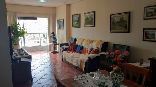 Apartamento Com 3 Dormitórios À Venda, 150 M² Por R$ 695.000,00 - Ponta Da Praia - Santos/sp - Ap0628