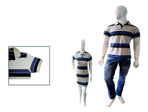 Imagem 1 de 1 de Kit 02 Un Tal Pai Tal Filha Camisa Camiseta Polo E Vestido