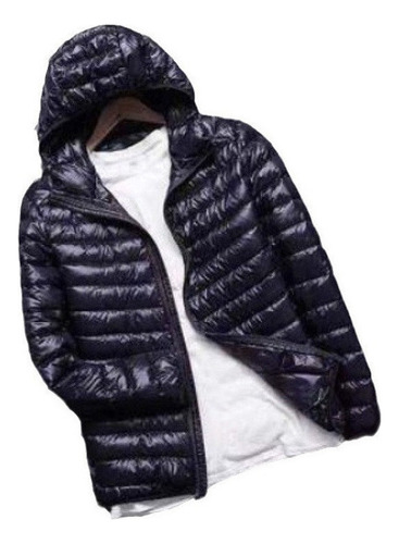 Chamarra De Invierno Ultraligera Con Capucha Para Hombre