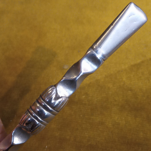 Bombilla De Plata Antigua Maciza Probada Criolla Colonial Plata (Usado)