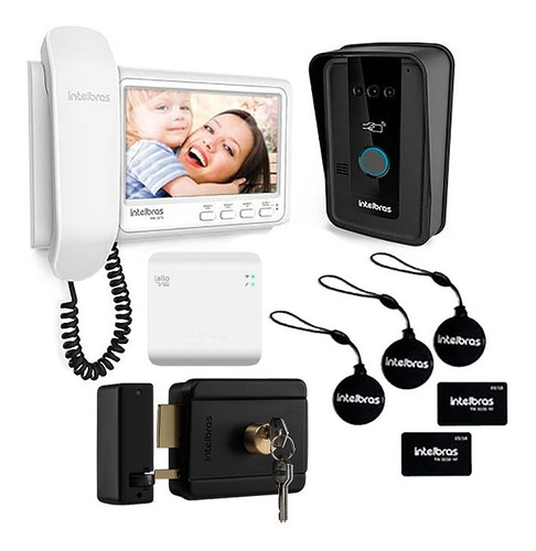Vídeo Interfone C/ Tag Wi-fi Ivr 7 Id Fechadura Intelbras