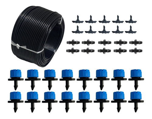 Riego Por Goteo: Microtubing, 70 Gotero Ajus, Tee Y Cople