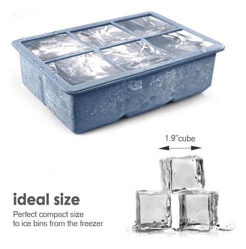 F 3pcs Cubiteras De Silicona Moldes Para Cubitos De Hielo