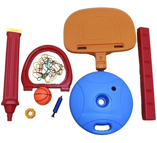 Imagen 9 de 10 de Tablero Básquetbol C/ Base Rellenable Altura Regulable Crazy