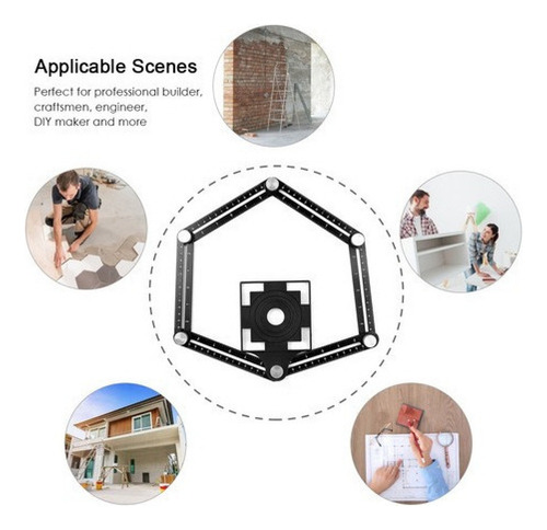 Regla De Seis Veces Para Azulejos De Cerámica, Localizador D