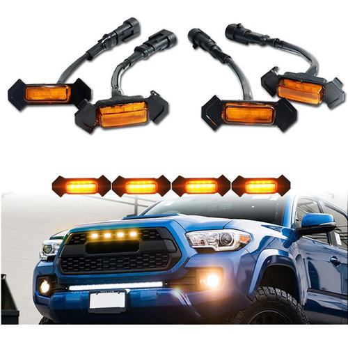 Luz Led Parrila Tipo Raptor Universal X4