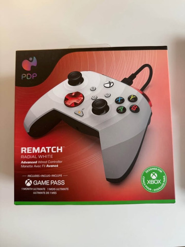 Control Para Xbox Series Xs Pdp White + 1 Mes Game Pass Ult