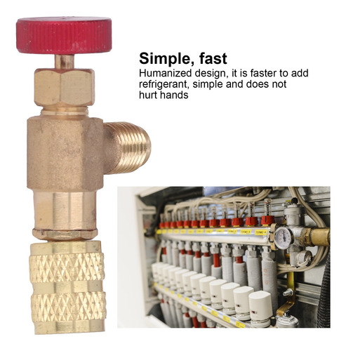 Adaptador De Válvula De Carga Refrigerante De Control De Ref