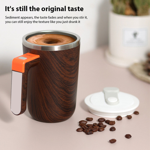 Taza De Café Con Agitación Automática, Tapa Para Mezclar, 30