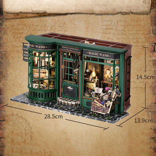 Diy Wooden Miniature Dollhouse Set Home Decor Diy Craft Mini