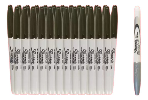 Sharpie Marcador Permanente Punto Fino Negro 26 Piezas