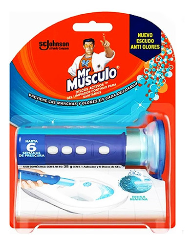 Mr. Musculo Inodoros Discos 6 Apl - Unidad a $19700
