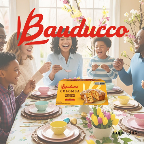 1 Unid Colomba Pascoal 400g - Bauducco C/ Frutas