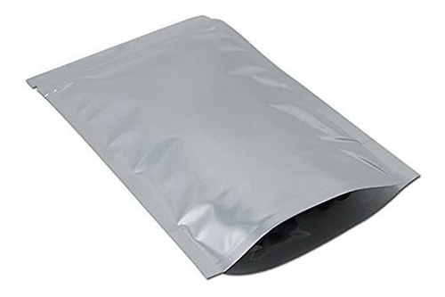 Bolsa Al Vacio 100 Piezas Stand Up Clear Silver Zipper Lock