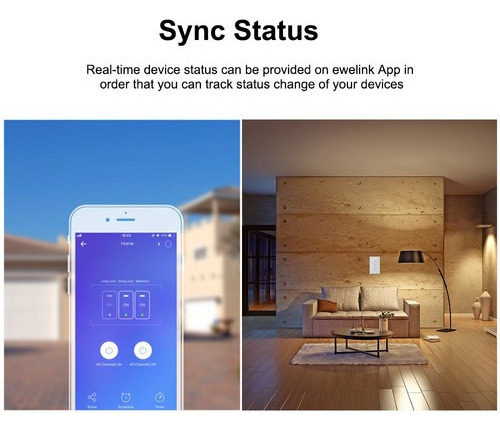 Interruptor Sonoff Touth 3 Botões Wifi P/google Home E Alexa