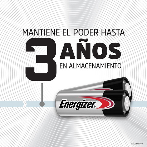 Imagen 4 de 7 de Pilas A23 12V Energizer Alcalina Para Alarmas / Control Remoto - Blister 5 Unidades