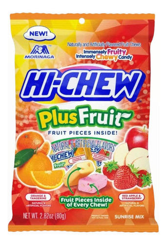 Dulce Hi Chew Sabor Frutas Mixtas, Morinaga , 80 G