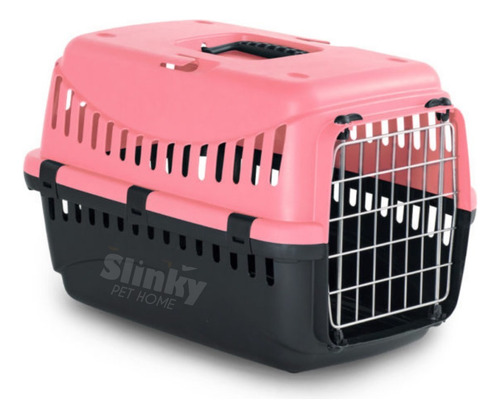 Guacal Italiano Para Gato Reja Metálica Large Color Rosado